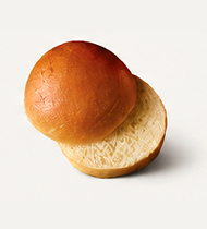 Soft golden potato bread bun from Parpan Bakery with a pillowy interior